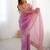 Pink color candy crush fabric beautiful partywear saree for girlie looks