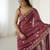 Onion color crunchy fabric beautiful partywear saree for girlie looks