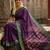 Purple color soft silk fabric woven jari designer ethnic party looks saree