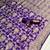 Purple soft silk blend banarasi jacuard work designer saree with blouse