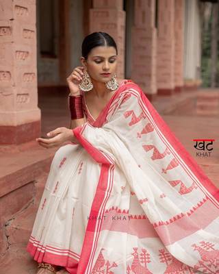 Wine silk blend banarasi jaquard designer saree with blouse 1