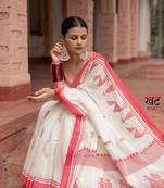 Wine soft silk blend banarasi jacuard work designer saree with blouse
