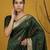 Soft organza meenakari woven saree with jamdani zari pallu and brocade blouse