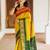 Mustard soft silk blend banarasi jacuard work designer saree with blouse