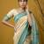 Handloom soft silk saree with zari woven motifs contrast traditional border