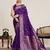 Violet color designer woven work graceful partywear saree