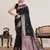 Black color designer woven work graceful partywear saree