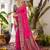 Pink color beautiful girlie woven designer partywear saree