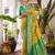 Mustard color beautiful girlie woven designer partywear saree