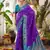 Violet color beautiful girlie woven designer partywear saree