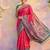 Pink color soft silk woven designer graceful ethnic partywear saree