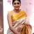 Off white silk blend banarasi jaquard designer saree with blouse