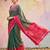 Mehnadi color soft silk woven designer graceful ethnic partywear saree