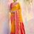 Yellow color soft silk woven designer graceful ethnic partywear saree