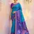 Blue soft silk woven designer graceful ethnic partywear saree