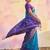 Blue color soft silk woven designer graceful ethnic partywear saree