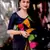 Black silk blend banarasi jaquard designer saree with blouse