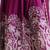 Wine women rangoli crush sequin embroidered gown with dupatta | flared party wear anarkali gown