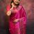 Rani pink soft silk blend banarasi jacuard work designer saree with blouse