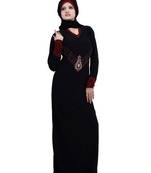 Black Embroidered Burkha