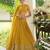 Yellow Embroidered Tissue Lehenga Set