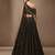 Black Embroidered Net Lehenga Set