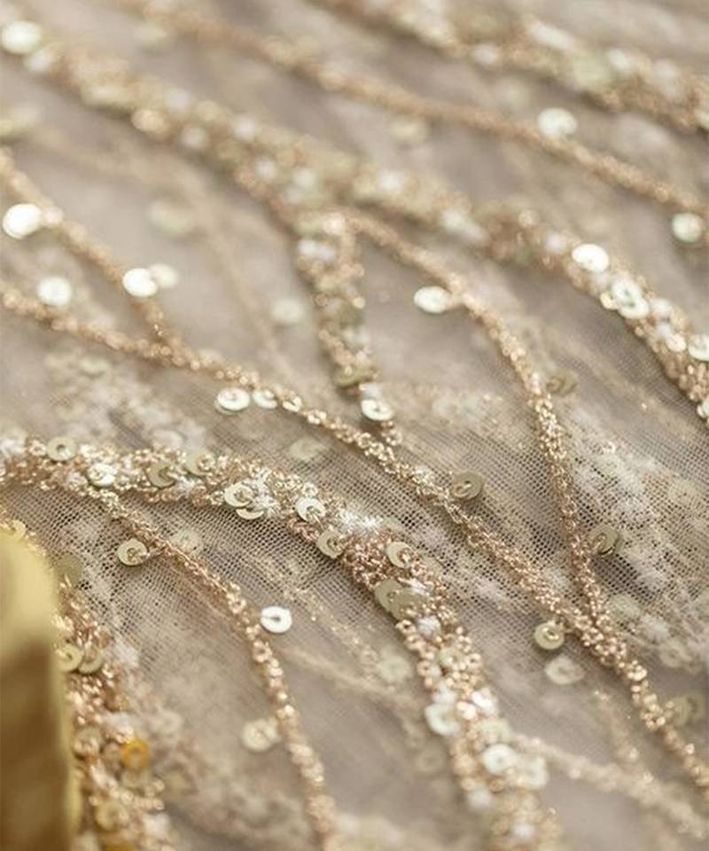 Black Embroidered Net Lehenga Set