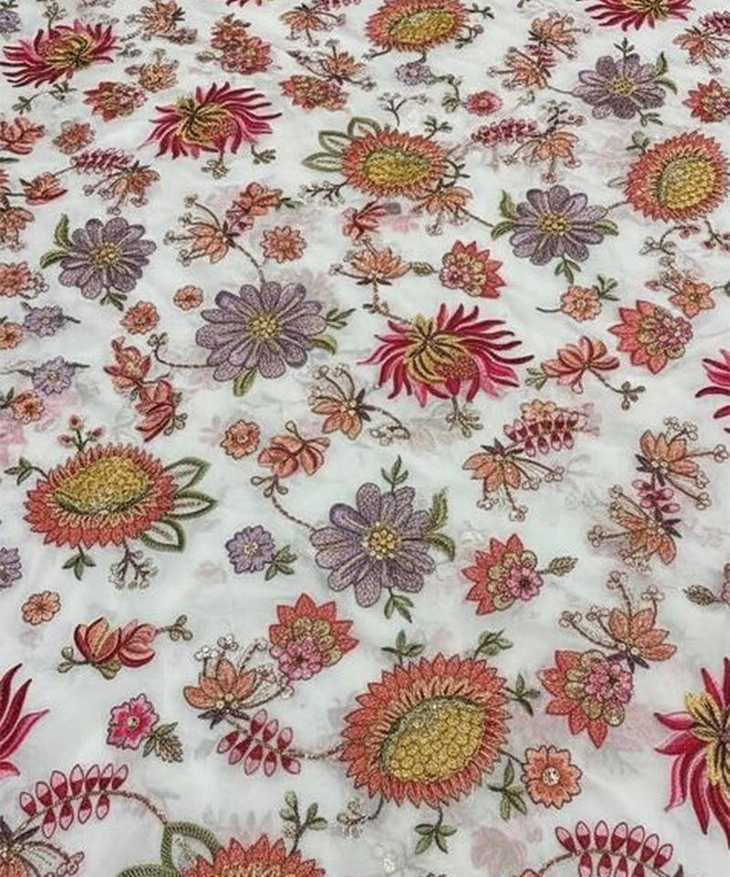 Pink Georgette Lehenga Set