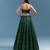 Emerald Green Embroidered Georgette Lehenga Set