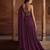 Purple Crepe Lehenga Set