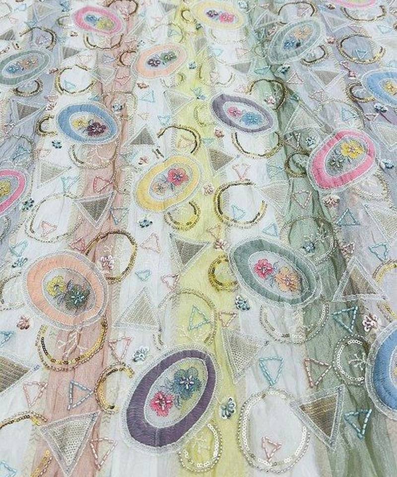 Pink Tissue Lehenga Set