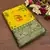 Yellow soft silk blend banarasi jacuard work designer saree with blouse