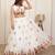 WHITE EMBROIDERY WORK GEORGETTE FABRIC PARTY WEAR LEHENGA CHOLI WITH DUPATTA.
