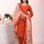 Rust color poly silk fabric smart ethnic partywear kurta set