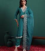 Pine green color beautiful ethnic suit for classy trendy girl