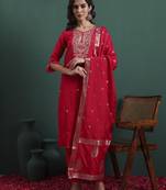 Pink color beautiful ethnic suit for classy trendy girl