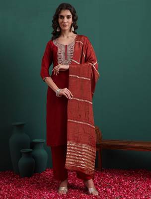 Maroon color beautiful suit for classy trendy girl 1