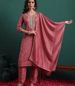 Pink color beautiful ethnic suit for classy trendy girl