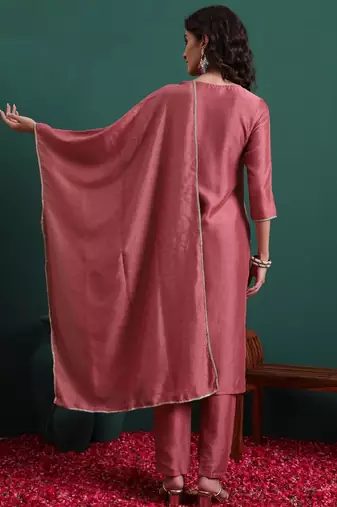 Pink color beautiful suit for classy trendy girl