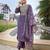 Purple color stylish partywear readymade ethnic suit