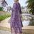 Purple color stylish partywear readymade ethnic suit