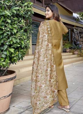 Chiku color stylish partywear readymade suit 2