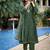 Bottle green color stylish partywear readymade ethnic suit