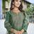 Green color stylish partywear readymade ethnic suit