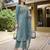 Light blue color stylish partywear readymade ethnic suit