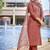 Peach color stylish partywear readymade ethnic suit