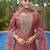 Mauve pink color stylish partywear readymade ethnic suit
