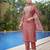 Mauve pink color stylish partywear readymade ethnic suit