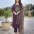 Wine color stylish partywear readymade ethnic suit