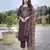 Wine color stylish partywear readymade ethnic suit